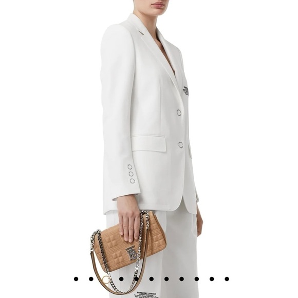 NWT BURBERRY Small Camel Quilted Grainy Leather Lola Bag - Picture 7 of 11